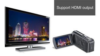 Sereer HDV-106 FHD 1080P Digital Video Camera Camcorder 20MP 3 Inch Screen External Battery Support SD Card to... N8