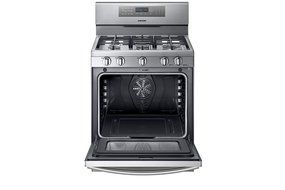Samsung NX58F5700WS Stainless Steel Gas Range with True Convection N2