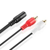 TNP 3.5mm to RCA Stereo Audio Cable Adapter (1.5FT) - 3.5mm Female to Stereo RCA Male Bi-Directional AUX Auxiliary... N3