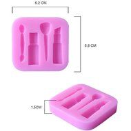 AOHAO 3D Ladies Makeup Make Up Set Shapes Fondant Cake Decor Mold Clay Candle DIY Mold N2