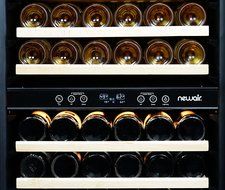 NewAir AWR-1160DB Premier Gold Series 116 Bottle Built-In WIne Cooler, StaInless Steel/Black N8