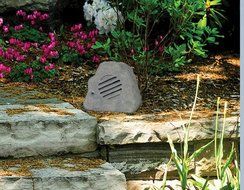 Patriot Lighting&reg; Slate Polyresin Rock Speaker
