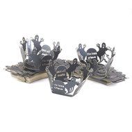50PCS Spider Cupcake Wrappers, KAZIPA Lace Halloween Cupcake Wraps Laser Cut Baking Paper Cup Standard Muffin... N12
