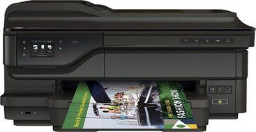 HP - Officejet 7612 Wireless e-All-In-One Printer - Black N2