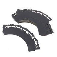 50PCS Spider Cupcake Wrappers, KAZIPA Lace Halloween Cupcake Wraps Laser Cut Baking Paper Cup Standard Muffin... N14