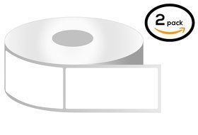 1 Inch Core - 2 x 4 Zebra Compatible Direct Thermal Labels 2 Rolls for Zebra Desktop Printer GC420d GC420t GK420d...
