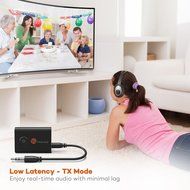 Bluetooth 4.0 Wireless Transmitter / Receiver, WEILIANTE 2-in-1 Wireless Portable Receiver Audio Adapter Kit for... N5