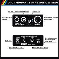 Julyfox&reg;two-channel Echo Microphone Amplifier with Imported Professional Echo Control Chip Made of Aluminum Alloy... N6