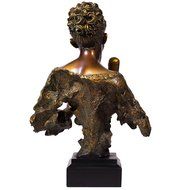 Rock &amp; Roll Vintage 1950s Era Singing Lady Rechargeable Bluetooth Speaker Statue Figurine Bust w/ SD USB Radio... N9