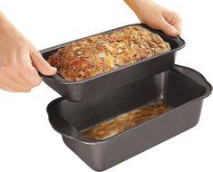 2 PIECE LOW FAT NON-STICK MEATLOAF PAN SET