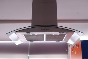 Eureka 36" European Style Stainless Steel Island Mount Range Vent Hood