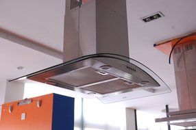 Eureka 36" European Style Stainless Steel Island Mount Range Vent Hood N2