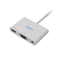 Displayport to HDMI VGA[DP 1.2 Version] LinkS Displayport to HDMI and VGA support 4KX2K and 3.5mm Audio cable... N9