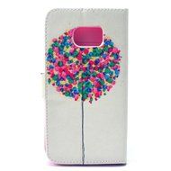 Galaxy S6 Case, Firefish Folio Flip Premium PU Leather Lovely Wallet Shell [Scratch-resistant][Kickstand][Card... N34