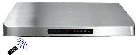 Golden Vantage 30" Under Cabinet Stainless Steel Range Hood 900 CFM GV1801-75 with Gas sensor Illuminated Keypad... N2