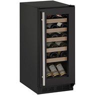 U-Line U1215WCB00B 15" Built-in/Freestanding Wine Storage, Black
