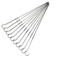 Teanfa 10 PCS Stainless Steel Barbecue Grill Needle BBQ Needle 33CM N2