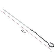 Teanfa 10 PCS Stainless Steel Barbecue Grill Needle BBQ Needle 33CM N3