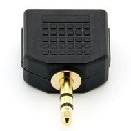 ANRANK AK35235SS 3.5mm Stereo Plug to 2 x 3.5mm Stereo Jack Splitter Adaptor Audio Adapter Connector (Gold Plated... N7