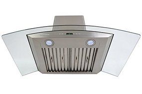 XtremeAir PX01-W36 Wall Mount Range Hood with 900 CFM Baffle Filters with Grease Drain Tunnel, 36" N2