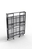 Convenience Concepts Designs-2-Go 3-Tier Folding Metal Corner Shelf, White N22