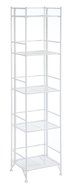 Convenience Concepts Designs-2-Go 3-Tier Folding Metal Corner Shelf, White N28