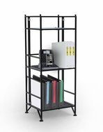 Convenience Concepts Designs-2-Go 3-Tier Folding Metal Corner Shelf, White N29