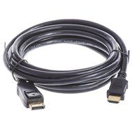 DP to HDMI, ISNOWOOD 10FT Gold Plated DisplayPort to HDMI HDTV Cable Black
