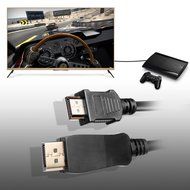 DP to HDMI, ISNOWOOD 10FT Gold Plated DisplayPort to HDMI HDTV Cable Black N5
