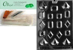 Cybrtrayd J025 Jewels Chocolate Candy Mold with Exclusive Cybrtrayd Copyrighted Chocolate Molding Instructions N2