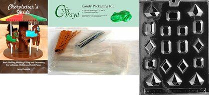 Cybrtrayd J025 Jewels Chocolate Candy Mold with Exclusive Cybrtrayd Copyrighted Chocolate Molding Instructions N3