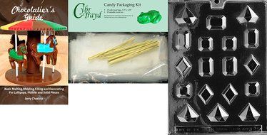 Cybrtrayd J025 Jewels Chocolate Candy Mold with Exclusive Cybrtrayd Copyrighted Chocolate Molding Instructions N4