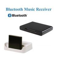 AGPtek&reg; Wireless Bluetooth Audio Music Receiver and Adapter (black with LED indicator) for iPod iPhone iPad and...