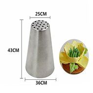Signstek Stainless Steel 9PCs Russian Style DIY Cake Decoration Petal Piping Nozzle Tips-Making Bakery Tips N7
