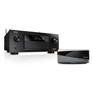 Denon AVR-X4100W 7.2 Channel Receiver with HEOS Link Wireless Pre-Amplifier Package (Black)