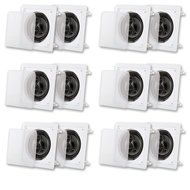 Acoustic Audio CS-I63S-6PR 300 Watt 6.5" 3-Way Home Theater In-Wall/Ceiling Speakers (6-Pair)