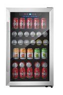 Kalamera 150-can Beverage Refrigerator Stainless Steel Touch Control N5