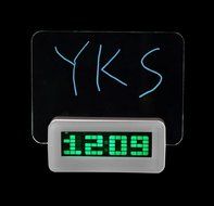 Green LED Fluorescent Message Board Digital Alarm Clock Calendar Night Light Modem LED Alarm