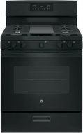 GE JGBS66DEKBB 30" Gas Freestanding Range with Sealed Burner, 5.0 Cu. Ft. Primary Oven Capacity, in Black N3