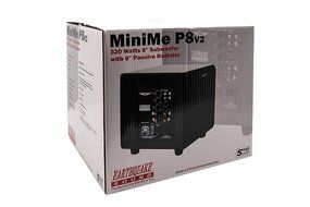 Earthquake Sound MiniMe P8 White Passive Tuned Mini Subwoofer (Piano White) N5
