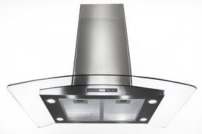 Golden Vantage Stainless Steel 30" Euro Style Island Mount Range Hood LED Screen GVAIS2-30 N4