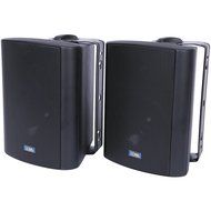 TIC CORPORATION AS P60B Indoor/Outdoor 75-Watt Speakers with 70 Volt Switching (Black) (AS P60B)