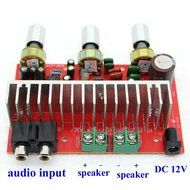 Qianson AC/DC 12V TDA7377 35W x2 Digital Audio Power Amplifier Board 2.0 Channel Treble Bass Stereo Amp Board N2