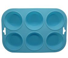 6 Cup Large Silicone Muffin Pans and Cupcake Baking Pans,Silicone Cake Soap Decoration Mold N2