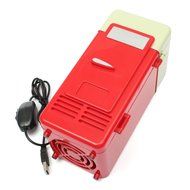 AUDEW Mini USB LED PC Car Refrigerator Fridge Beverage Cola Drink Cans Food Cooler Warmer N4