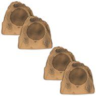 Acoustic Audio B8RS Sandstone 8" Rock Speaker 2 Pair Pack Outdoor Weatherproof Speakers
