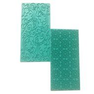 Mikiso Imprint Mat Set Gumpaste Flower deisgn Press Mold Fondant Cake Embosser for Cupcake Top Decoration Color... N4