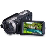 SSstar FHD 1080P Digital Video Camera Camcorder with Night Vision 24MP 3 Inch Touch Screen Color Black N3