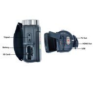 SSstar FHD 1080P Digital Video Camera Camcorder with Night Vision 24MP 3 Inch Touch Screen Color Black N4