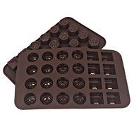 Webake 24-Cavity Silicone Chocolate Molds, Candy Molds, 2 Pack, 3 Different Shapes N2